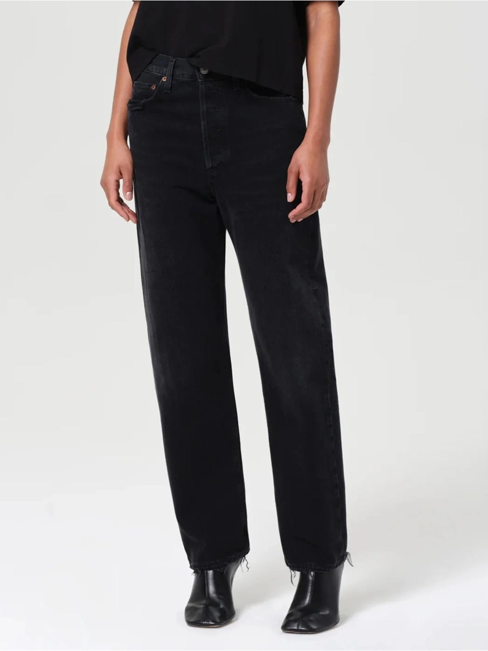 Agolde ‘90’s’ Mid-Rise Jeans in Tar